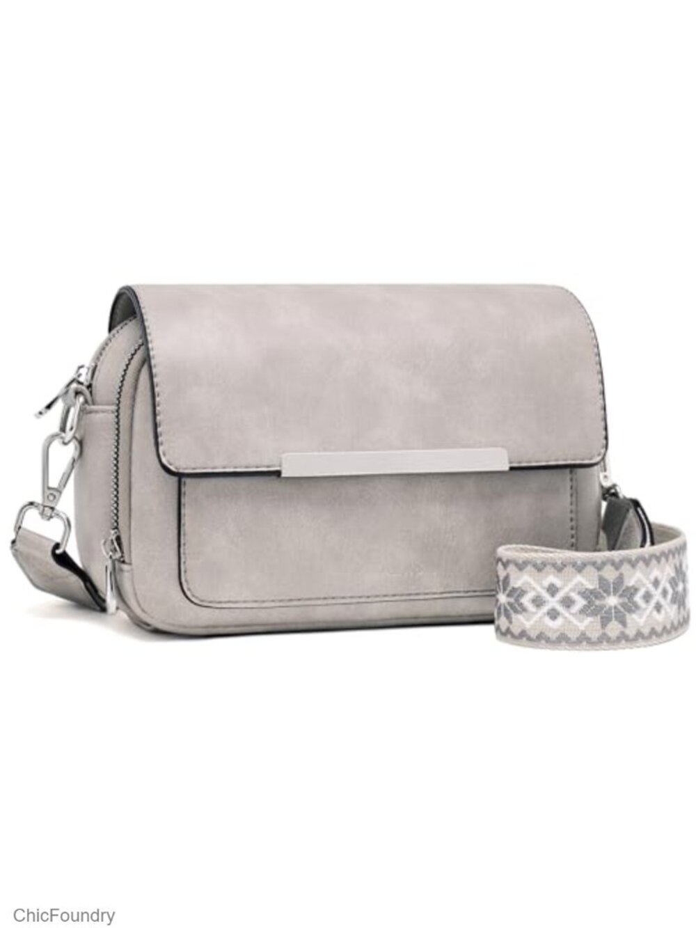 Small Crossbody Bag with RFID Blocking Card Slots Faux Leather Shoulder Handbag